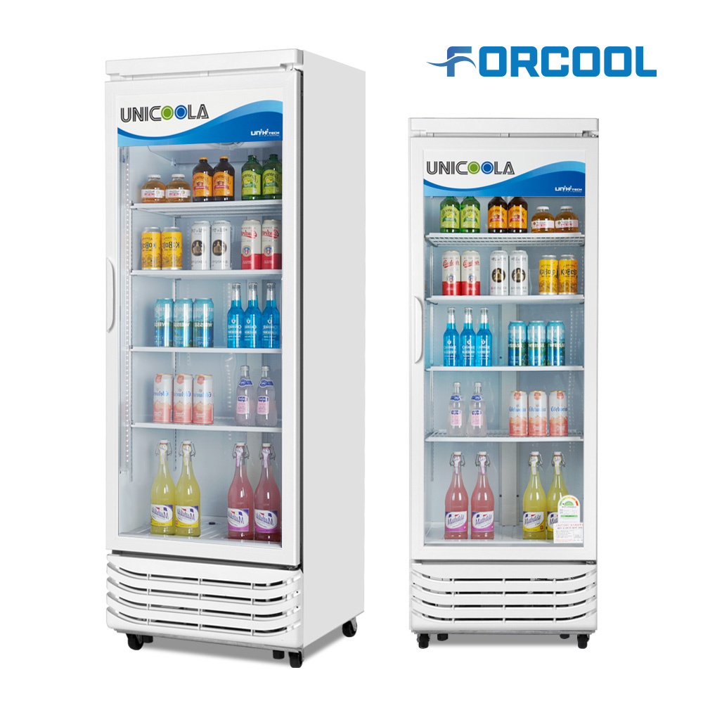 음료수 냉장고 UNI-Q465RF 술냉장고 카페 주류 꽃 냉장 쇼케이스