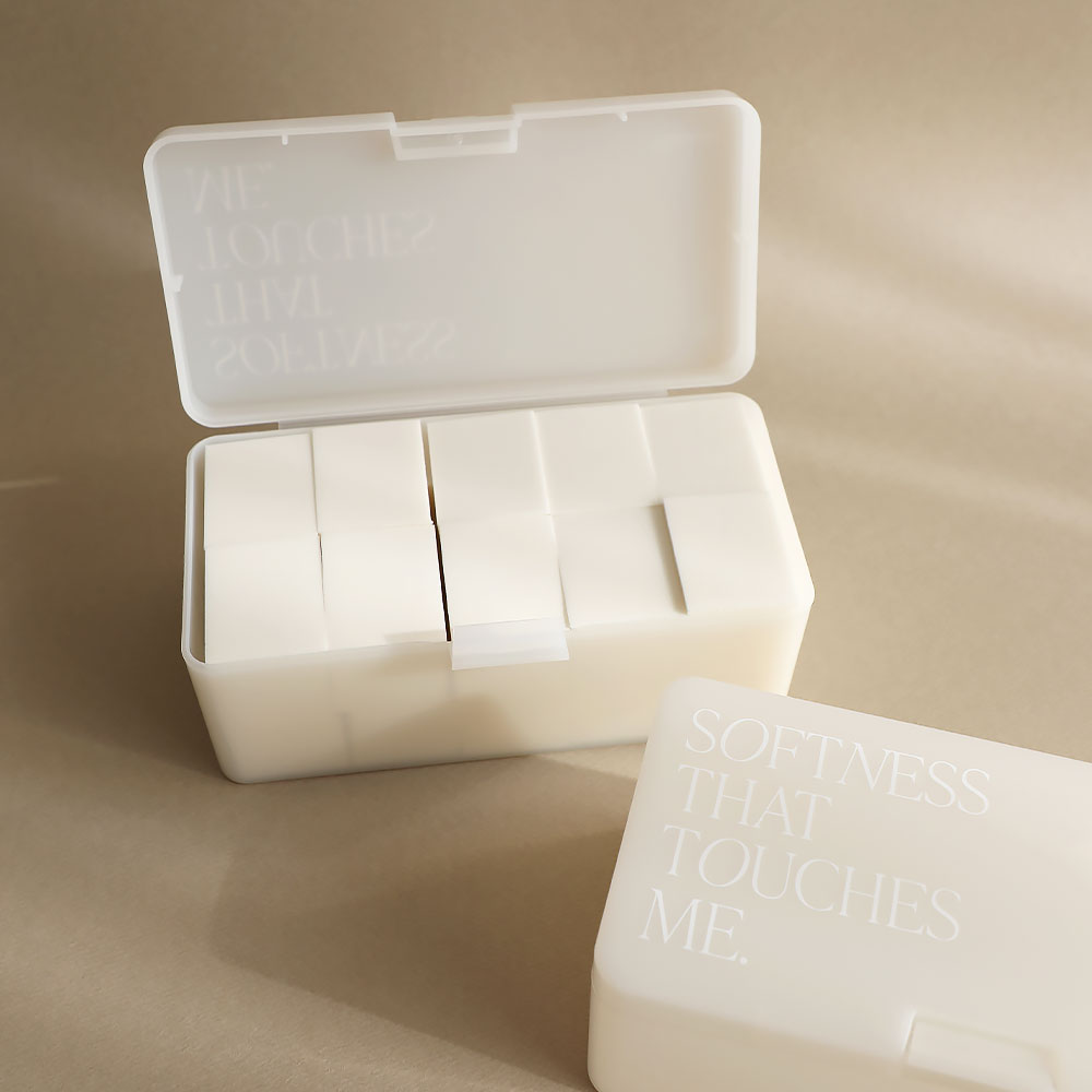 [라운지단독] [피카소] 라텍스 스퀘어 스펀지 대용량 20P(+하드 스펀지 케이스 밀크그린 증정)