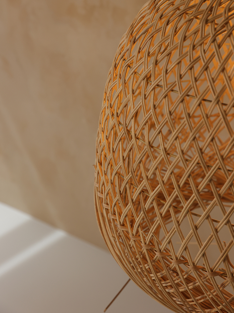 스쿼드 라탄 조명 NO.B - 상세 이미지 4