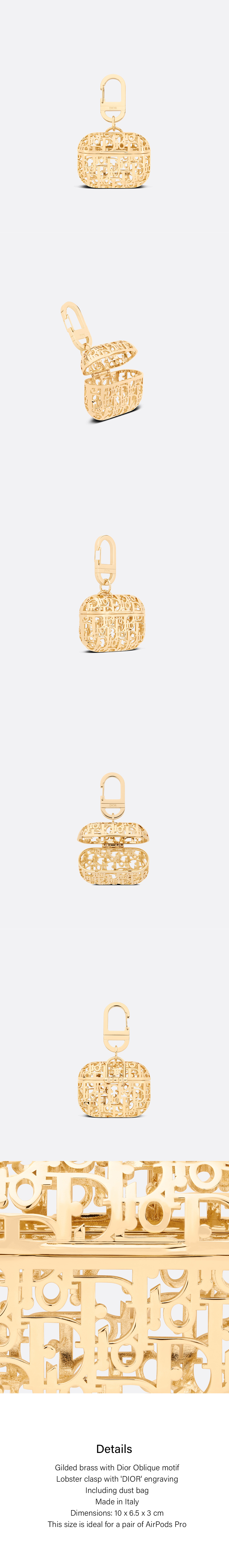 디올 DIOR 에어팟 프로 케이스 2DTKH289MET 상세 이미지 3