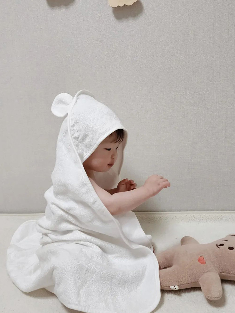 라비베베 밤부 아기 목욕타월 유아 신생아 수건 비치 타올