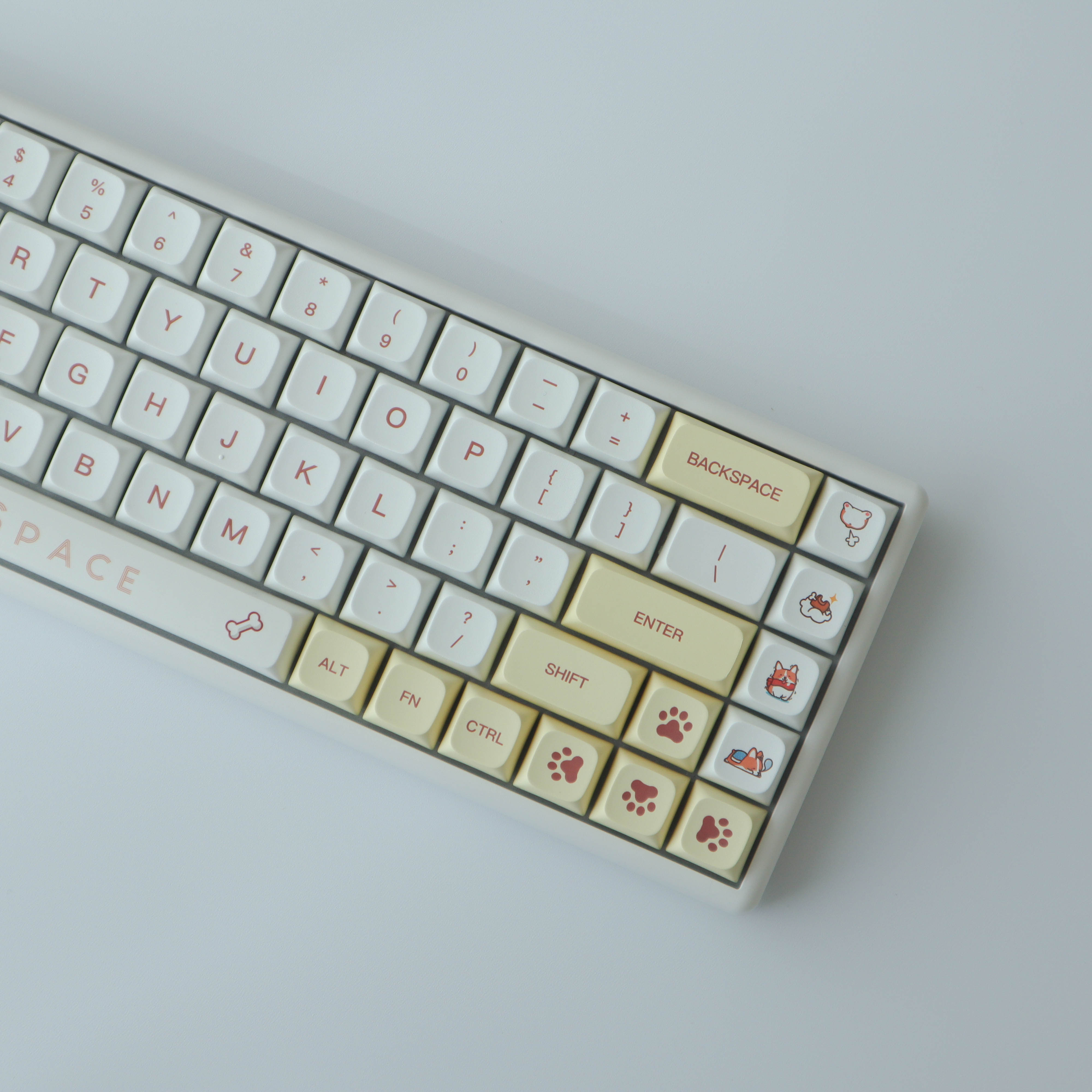 옐로우 코기 키캡 XDA PBT 기계식 키보드 키캡 이미지 7