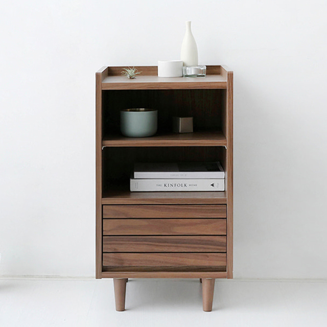 OSLON 사이드콘솔 3칸 TWM7040HO 400x400x710mm, 3단, 미들브라운 7169.2070 - 상세 이미지 2