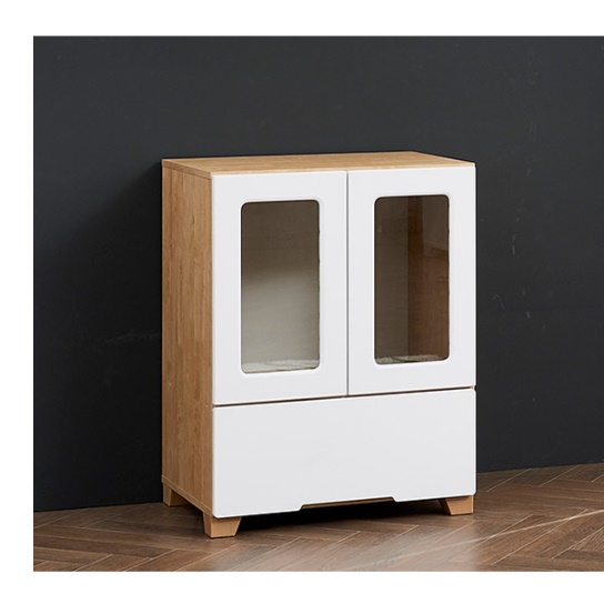 낮은 작은 원목 거실 장식장 서랍 장식장 상패 트로피 미니 양주 진열장