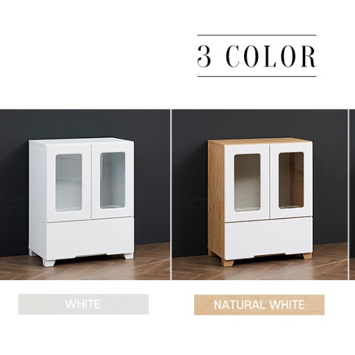 낮은 작은 원목 거실 장식장 서랍 장식장 상패 트로피 미니 양주 진열장