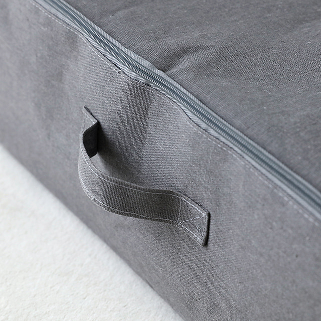 RINEN 패브릭수납함 KS1041STB 590mmx390mmx180mm, 1단, 그레이 4231.9531 - 상세 이미지 5