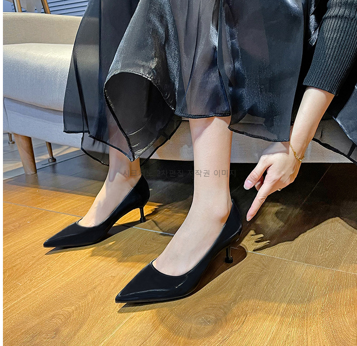 220-255 에코르 5,7,10cm 스틸레토 펌프스 하이힐 구두 3color 상세 이미지 3