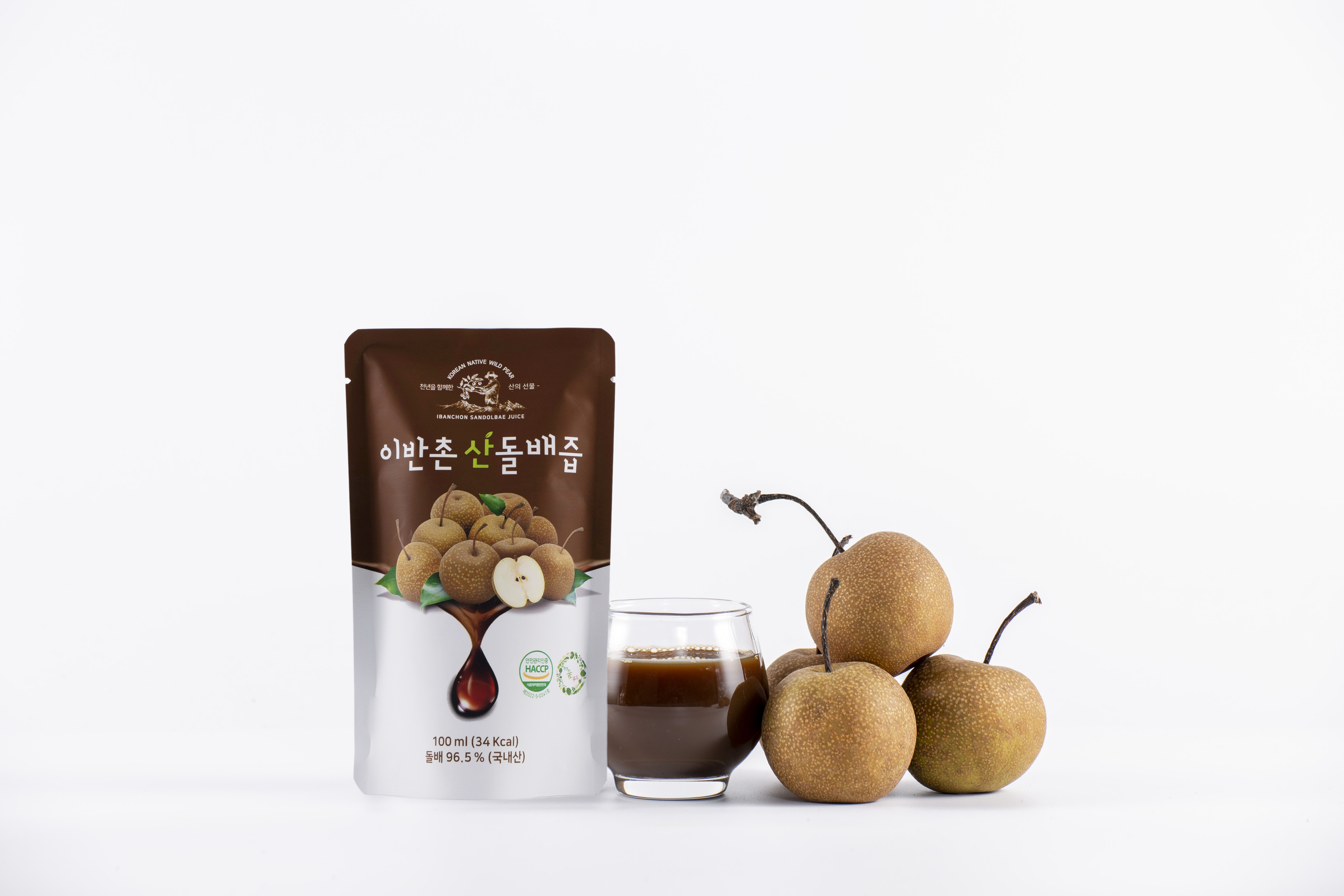 이반촌농원 돌배 산돌배 즙 100ml 10포,30포,50포 산돌배즙 - 상세 이미지 2