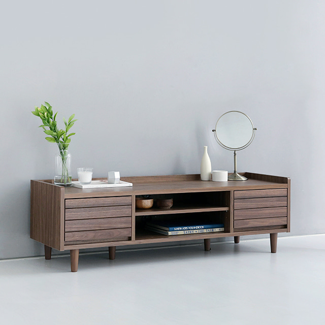 OSLON TV거실장 37120 TWM37120L 1200x398x370mm, 미들브라운 8992.6765