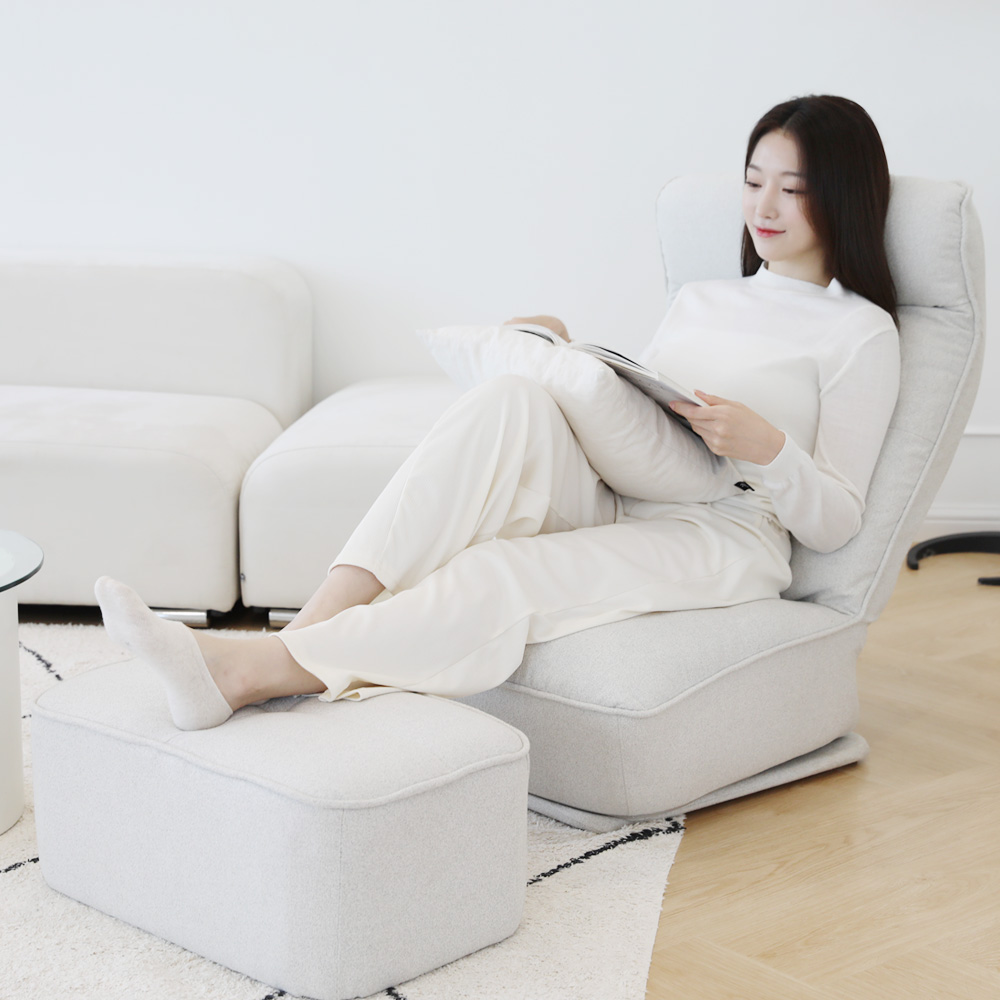 린백 좌식의자 1인용 휴대용 접이식 리클라이너 앉은뱅이 등받이 의자