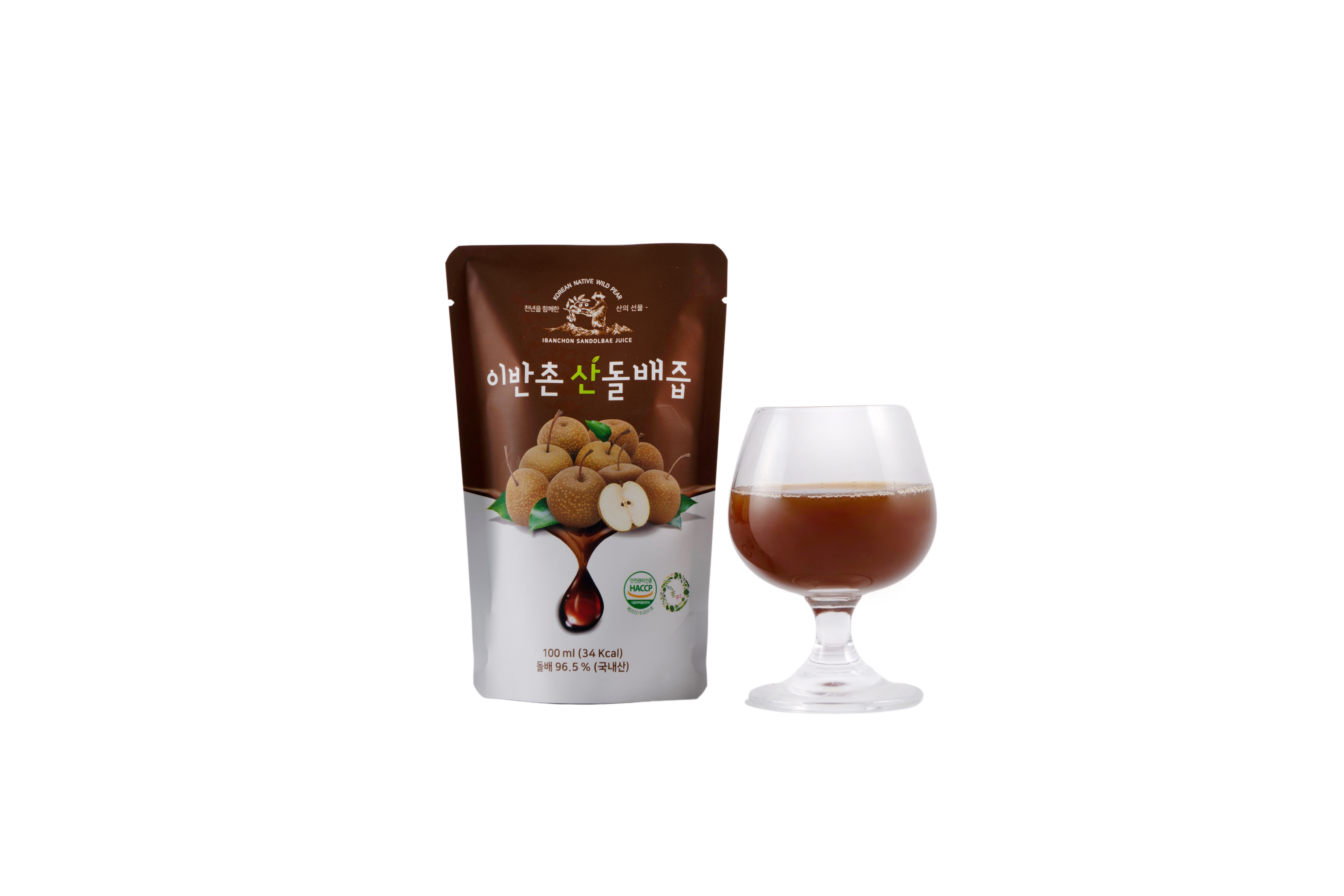 이반촌농원 돌배 산돌배 즙 100ml 10포,30포,50포 산돌배즙 - 상세 이미지 5