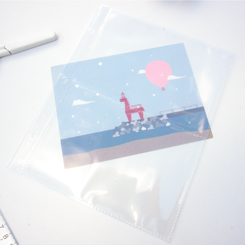 굿슈머 프박 엽서바인더 사진 4x6 앨범 2포켓