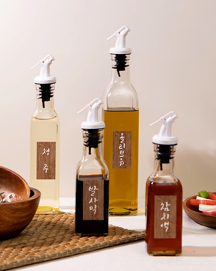 화이트캡 사각 유리 오일병 500ml (CRO0022) - 상세 이미지 2