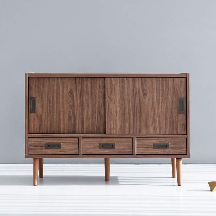 OSLON 콘솔수납장 BAM69100 995x400x690mm, 2단, 미들브라운 7404.2575 - 상세 이미지 4