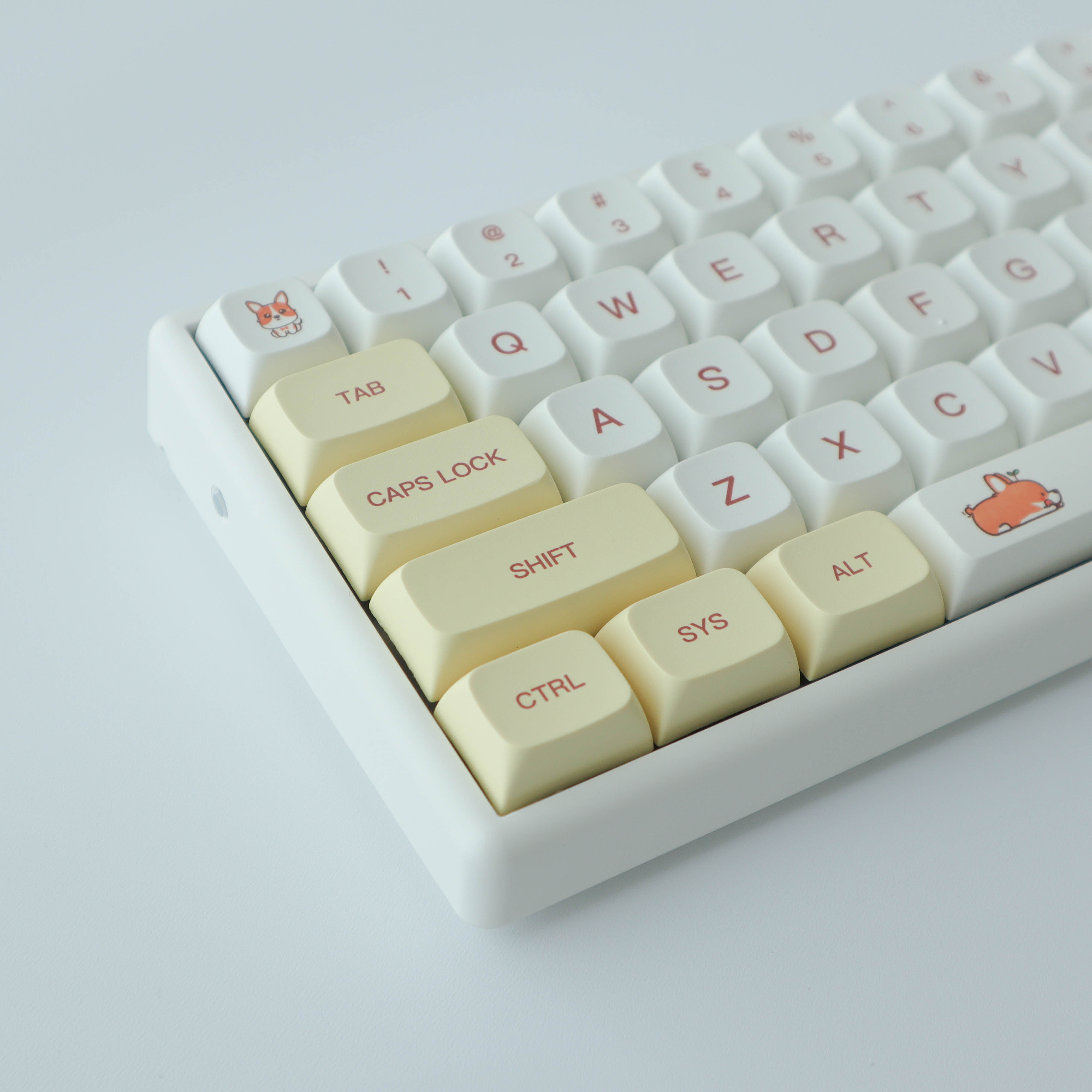 옐로우 코기 키캡 XDA PBT 기계식 키보드 키캡 - 상세 이미지 3