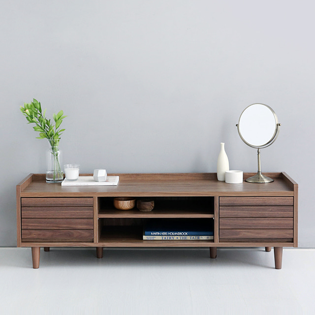 OSLON TV거실장 37120 TWM37120L 1200x398x370mm, 미들브라운 8992.6765