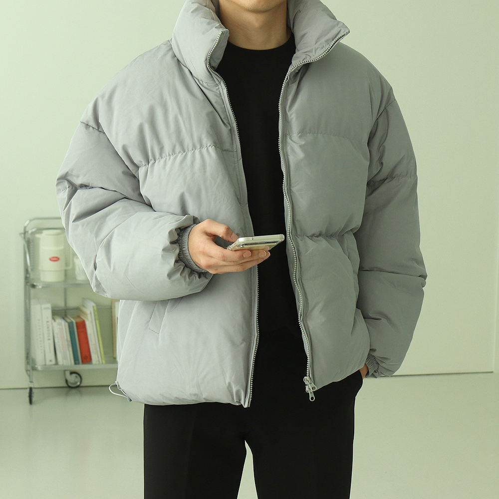 커플숏패딩 남자 웰론 숏 패딩 제품 이미지