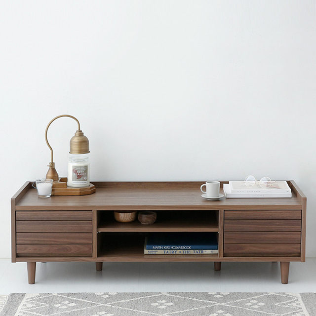 OSLON TV거실장 37120 TWM37120L 1200x398x370mm, 미들브라운 8992.6765