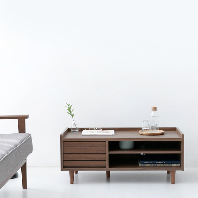 OSLON TV거실장 3790 TWM3790L 900x398x370mm, 미들브라운 9130.9169 - 상세 이미지 4