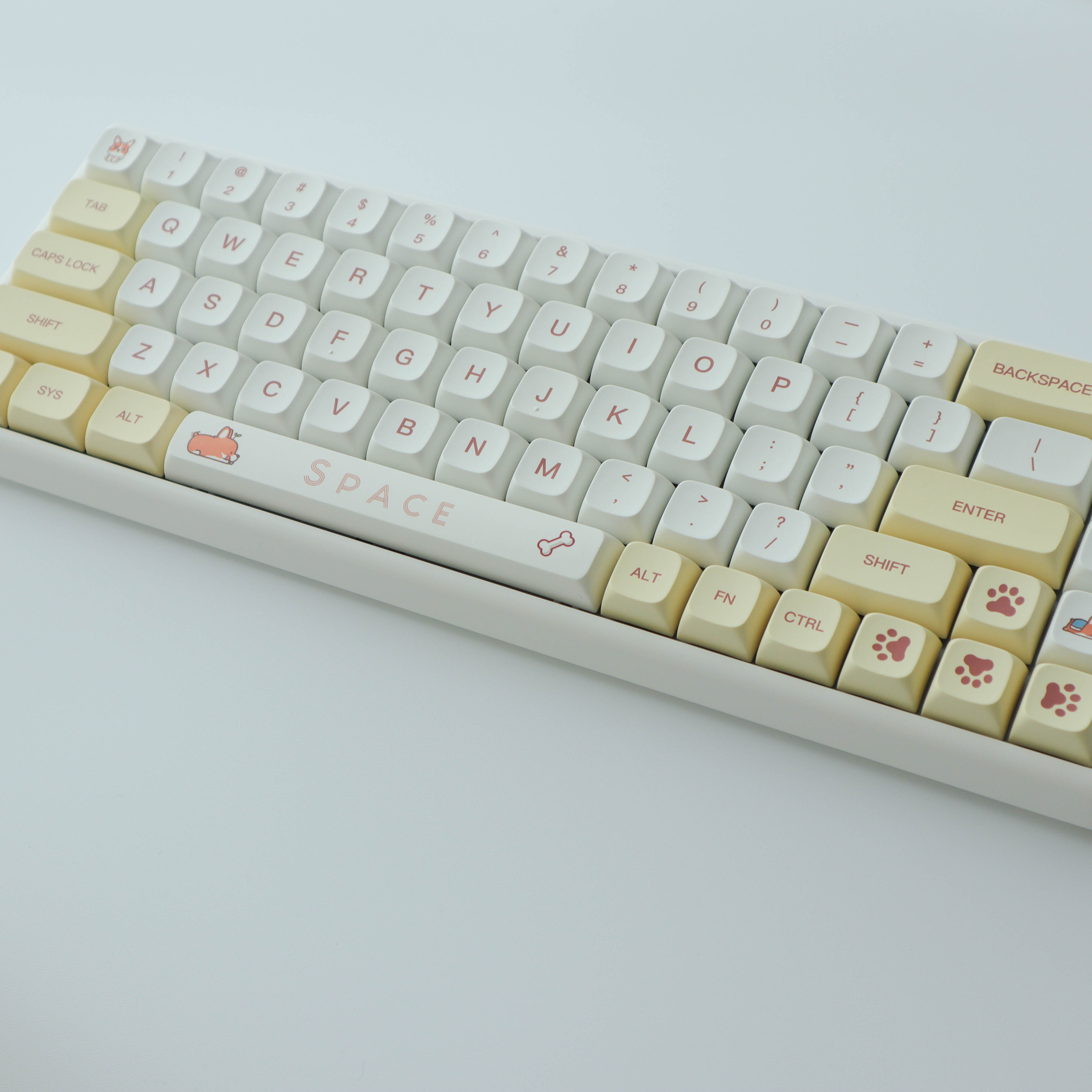 옐로우 코기 키캡 XDA PBT 기계식 키보드 키캡 - 상세 이미지 5
