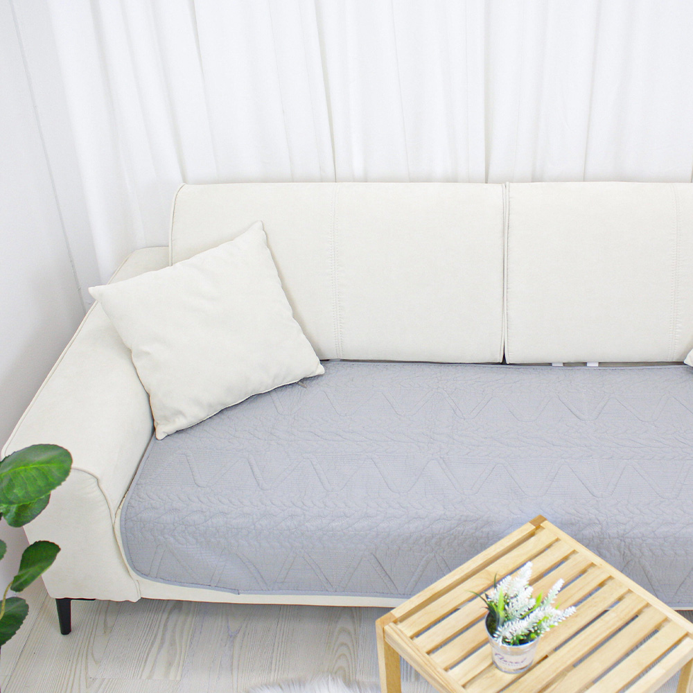퀼팅 순면 논슬립 쇼파패드 누빔 흙 돌 넓은 돌쇼파토퍼 소파커버 단품 3인용 65x180