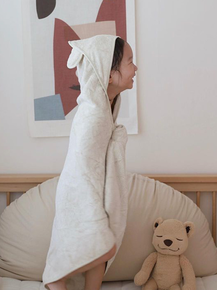 라비베베 밤부 아기 목욕타월 유아 신생아 수건 비치 타올