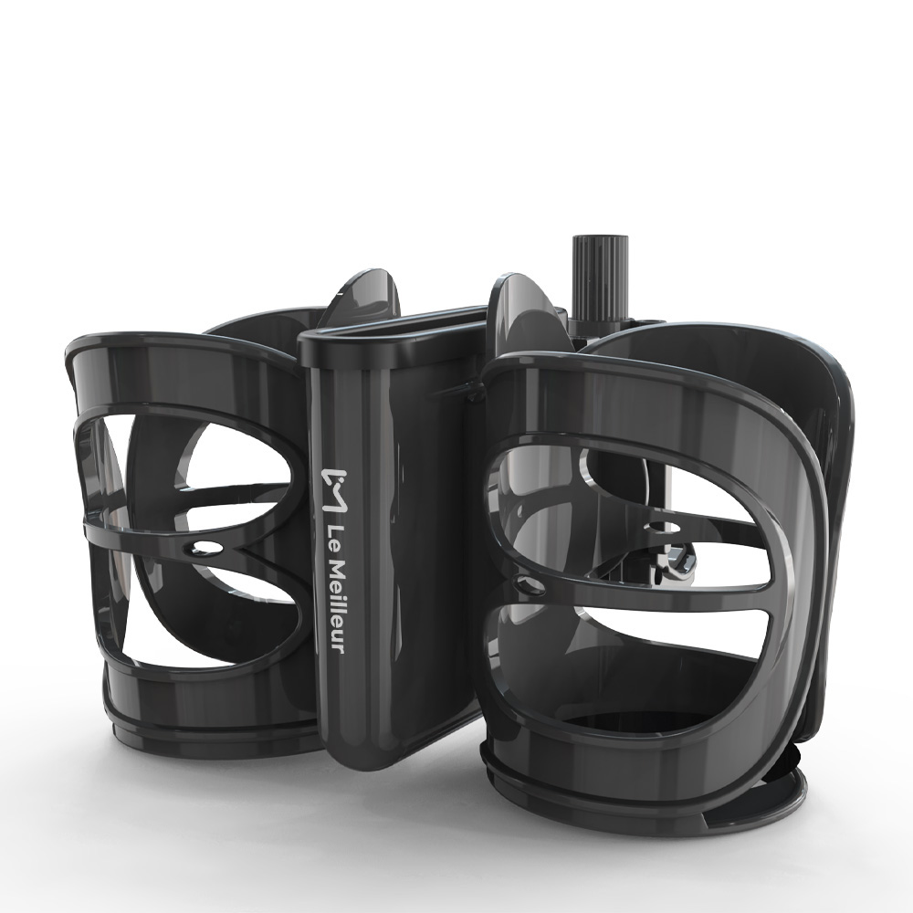 르메이어 흘림방지 2구 유모차 컵홀더 핸드폰 거치대