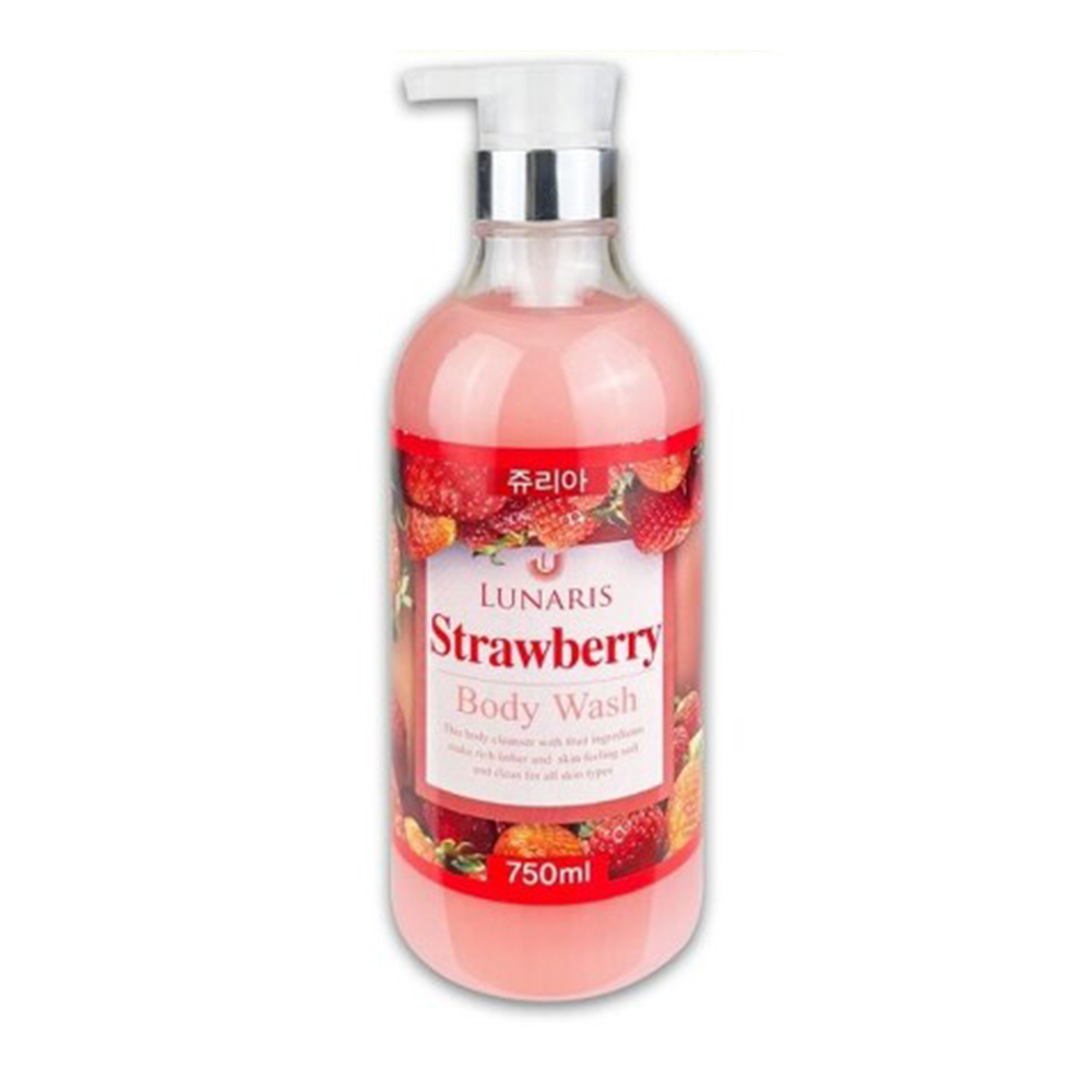 쥬리아 루나리스 바디 워시 750ml 클렌저 과일 꽃 향 펌핑 거품 피부 관리 등드름 - 상품 이미지