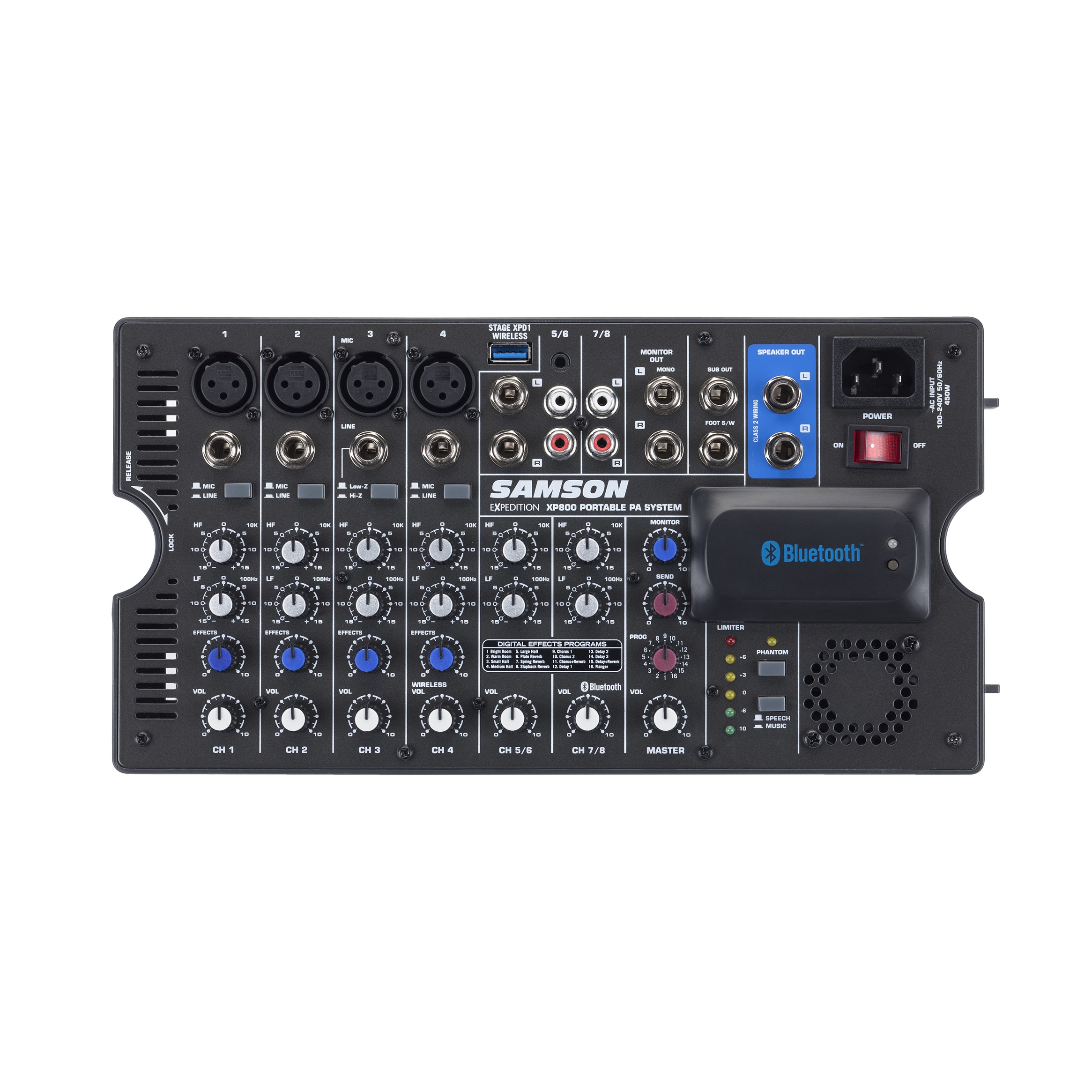 SAMSON XP800 샘슨 블루투스 PA 시스템 스피커 - 상세 이미지 3