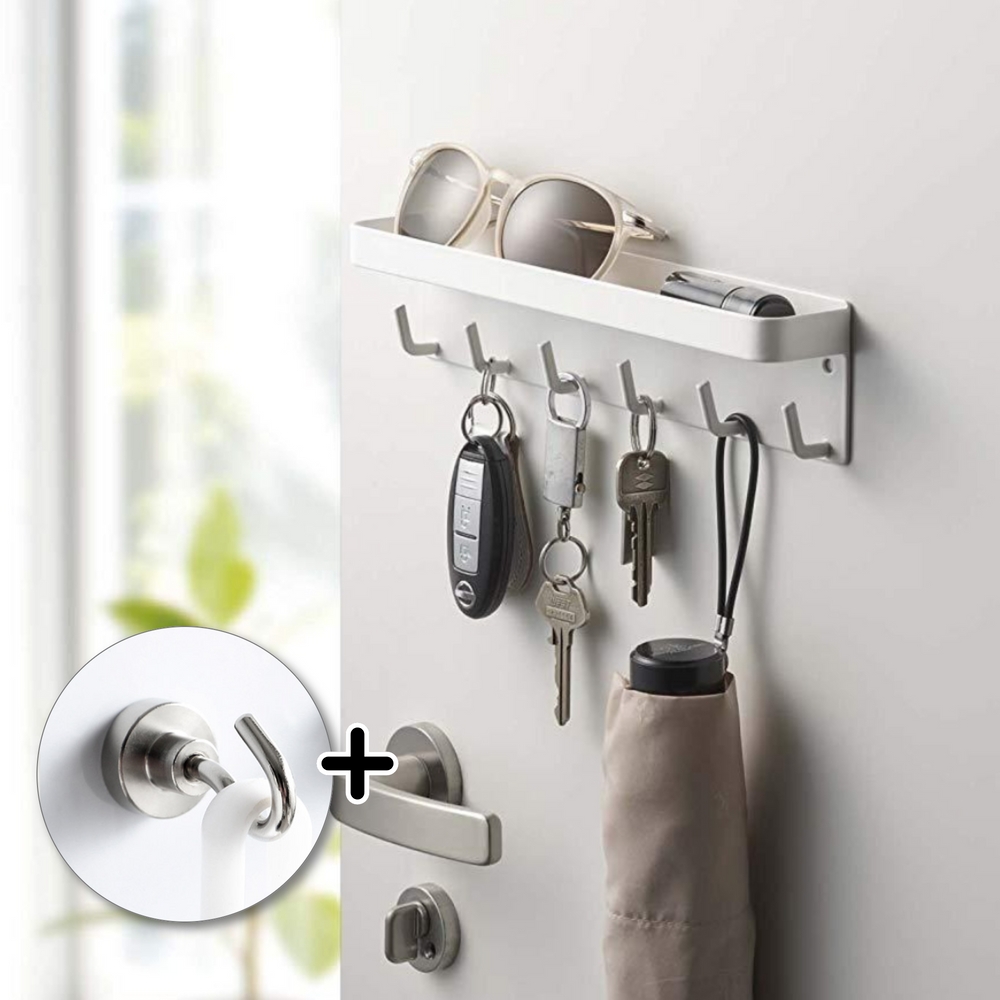 현관 자석선반 현관문 마스크 걸이 자석후크 고리 제품 이미지