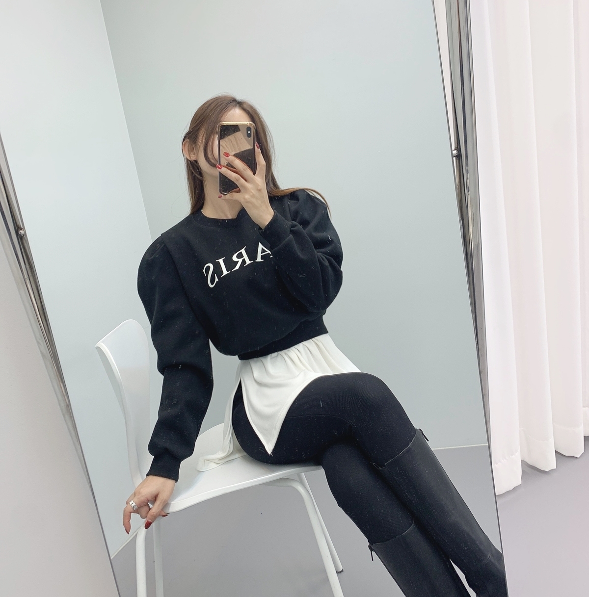 하이웨스트 쫀쫀 골지 롱다리 레깅스 상세 이미지 31