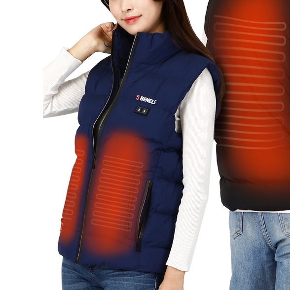 전열 열선 조끼 패딩 열선 자켓 여성 발열 조끼 조기 이미지 6