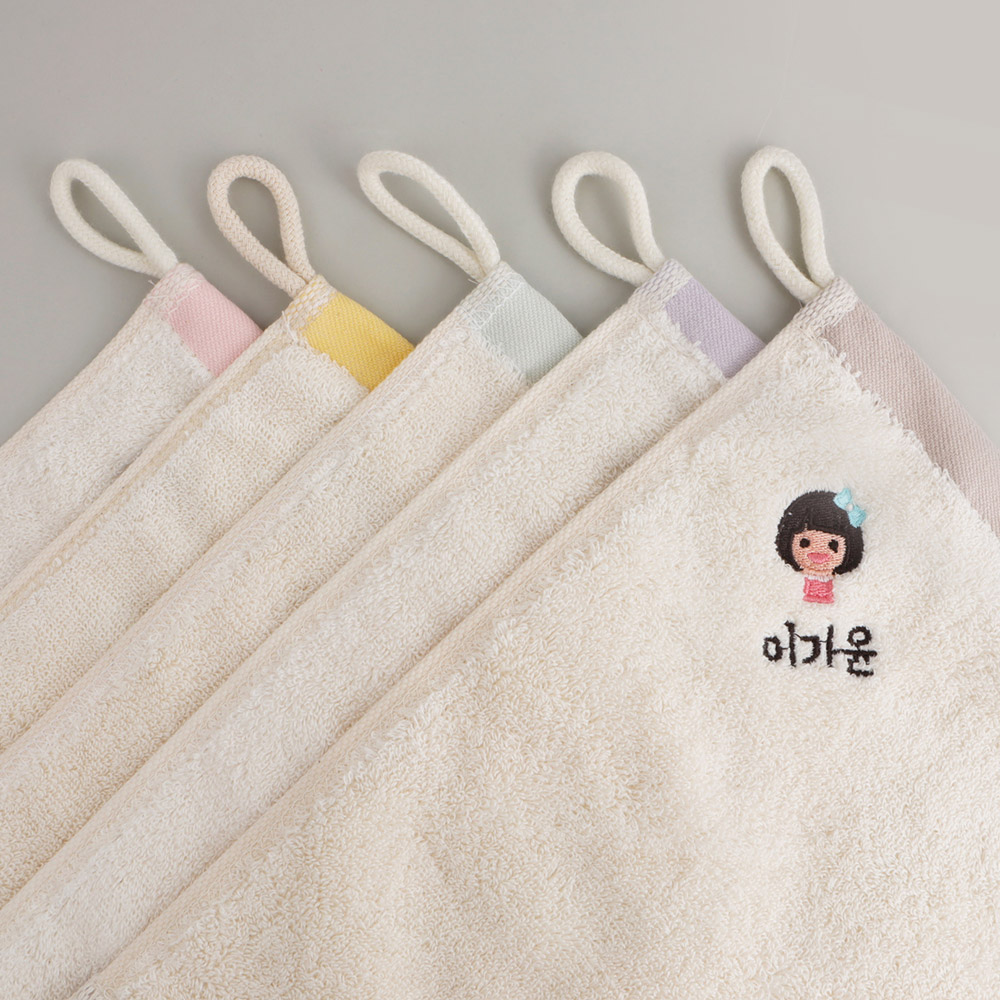 주문제작 네임수건 모달 무염색앤과폴 01앤과폴 친구01 Beige - 상세 이미지 3