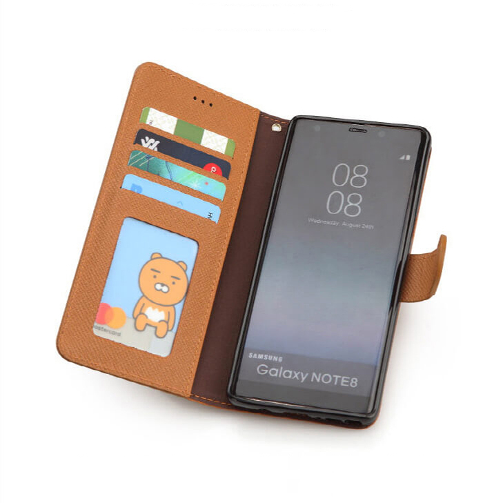 갤럭시On7 오플 가죽 핸드폰 다이어리 지갑 케이스 - 상세 이미지 5