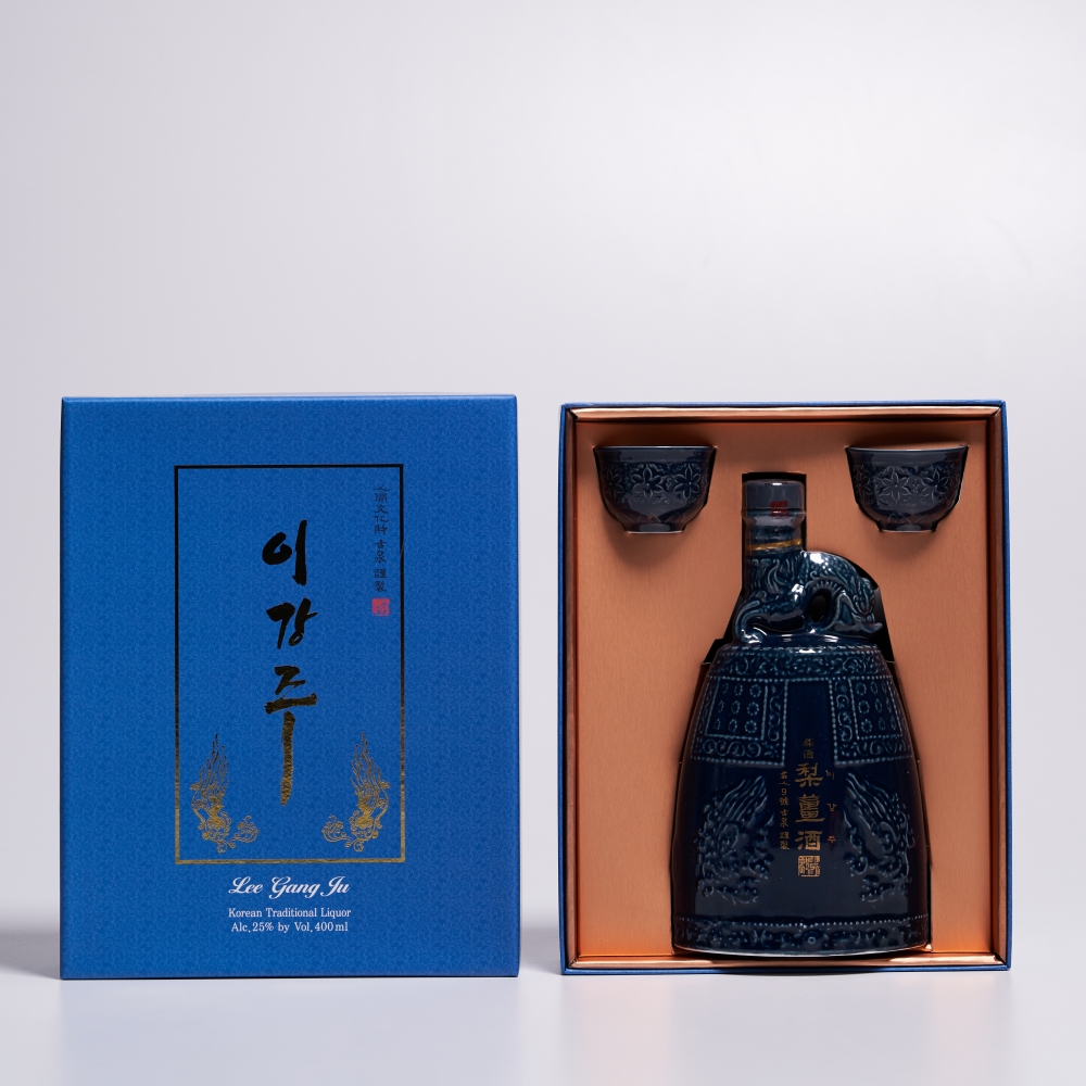 이강주 특1호 25도 400ml(전용잔, 쇼핑백 포함) 전주 선물세트 명절 도자기 - 상세 이미지 2
