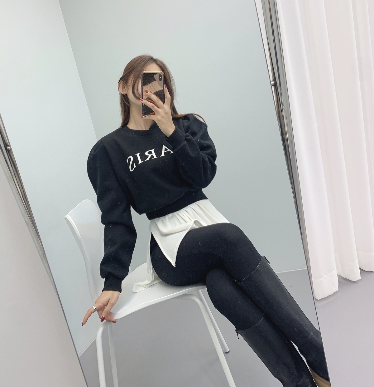 하이웨스트 쫀쫀 골지 롱다리 레깅스 상세 이미지 30
