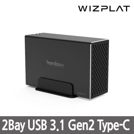 위즈플랫 WIZ-20U31C Gen2 USB3.1 2BAY RAID HDD 케이스