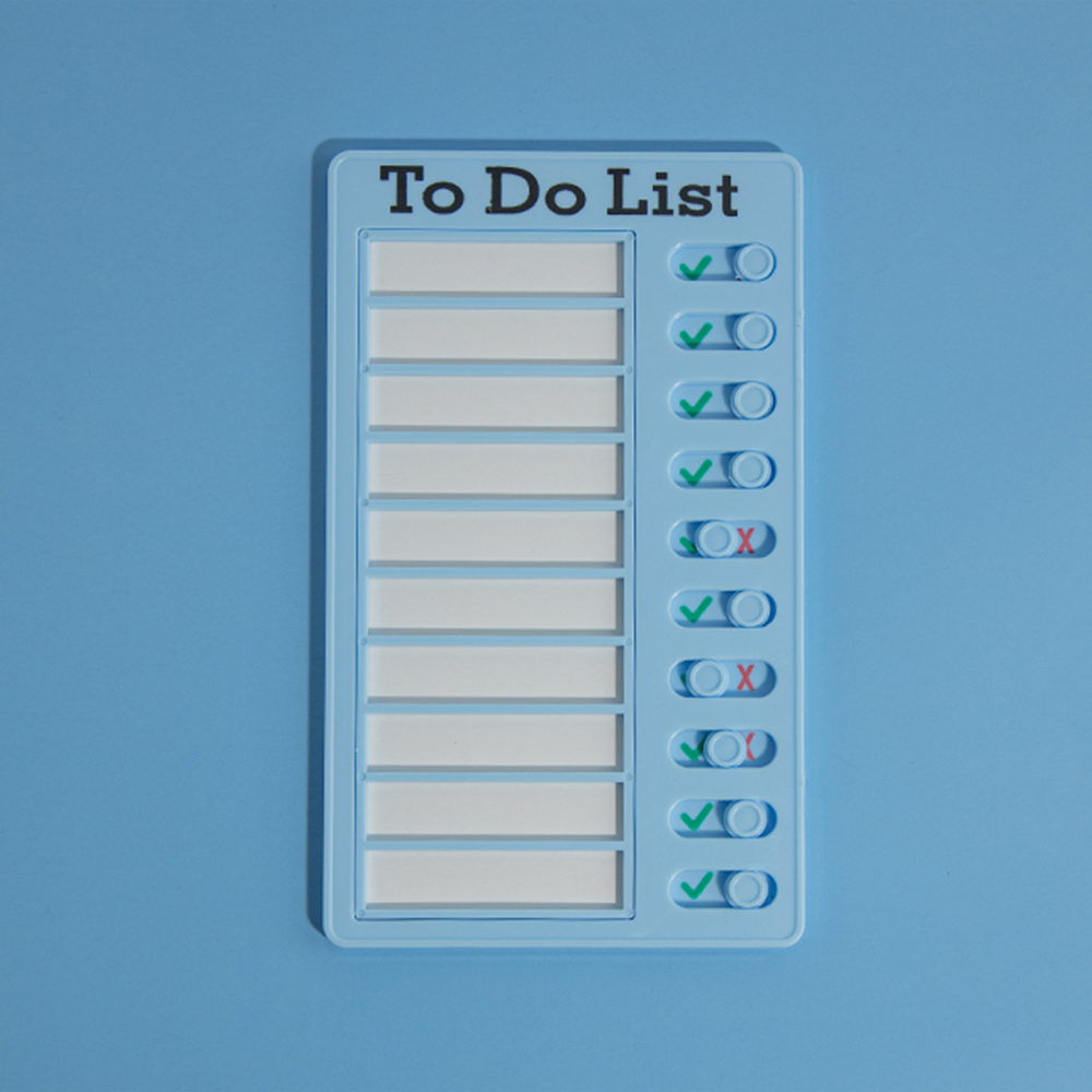 투두리스트 체크판(To Do List) 매일 밀어서 체크 스케줄체크판 위클리 플래너 - 상세 이미지 5