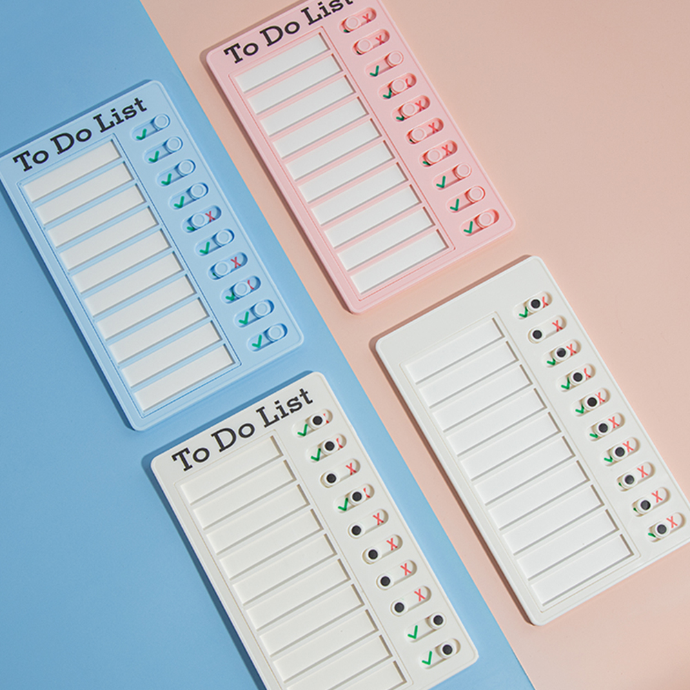 투두리스트 체크판(To Do List) 매일 밀어서 체크 스케줄체크판 위클리 플래너 제품 이미지