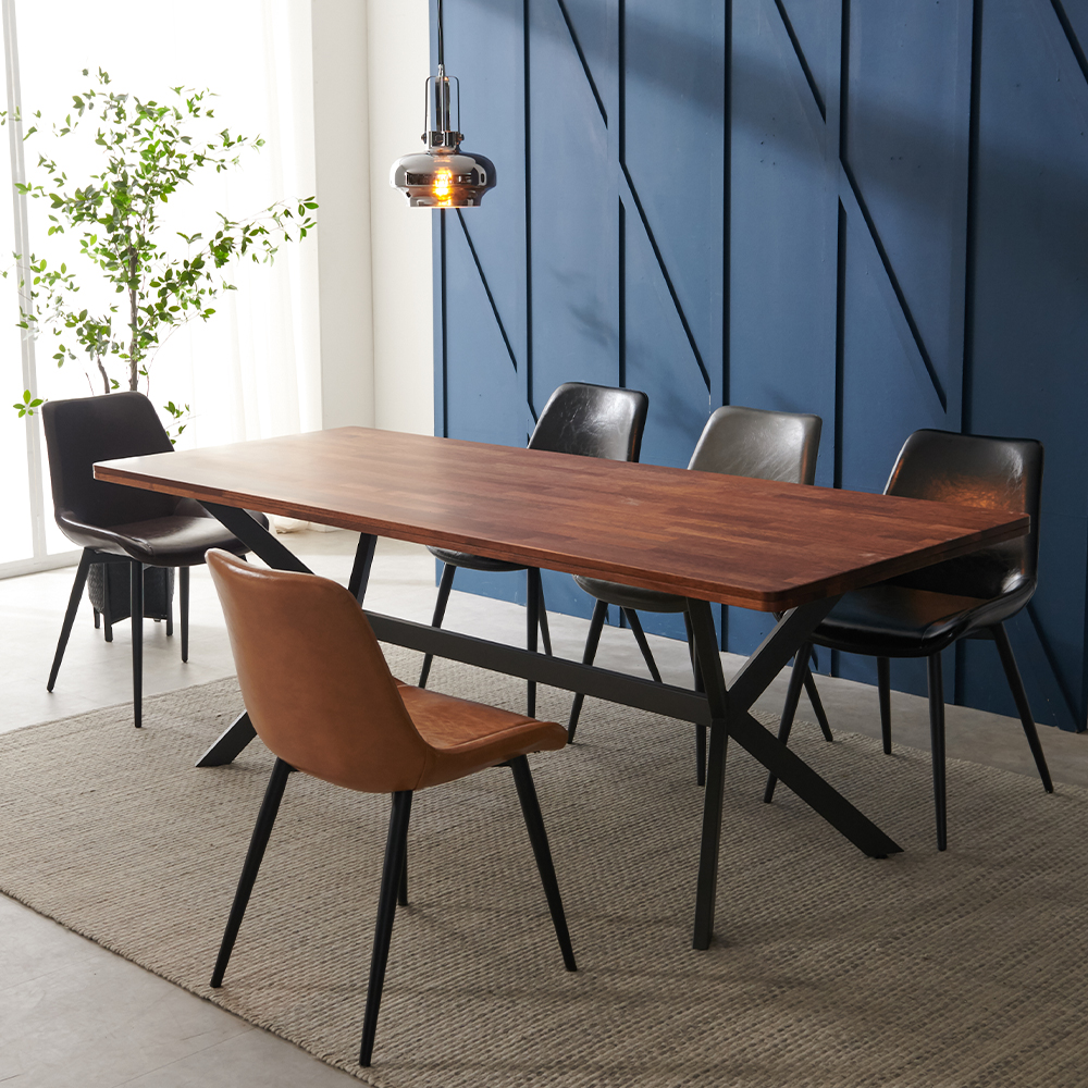 스타즈 멀바우 카페 대형 업소용 스타벅스 테이블 원목식탁 1500