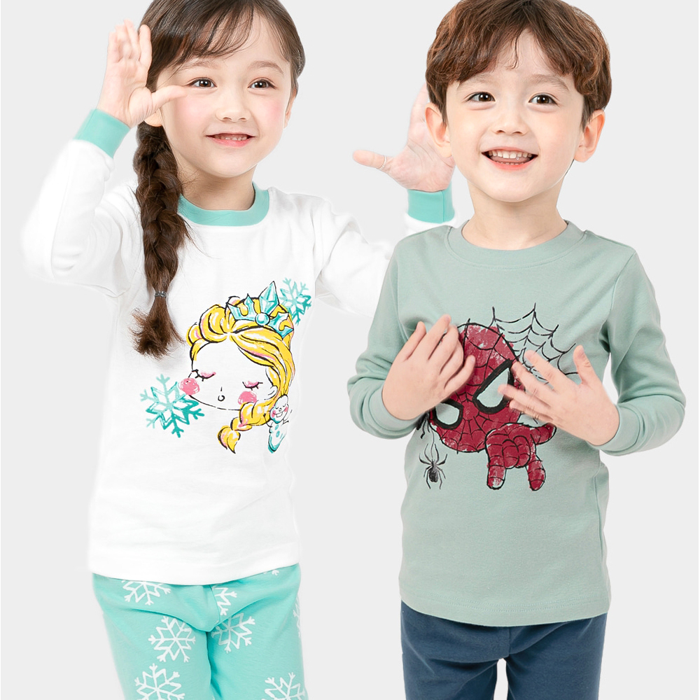 봄 가을 겨울 국산 유아내복 아동내의 30수후라이스 실내복