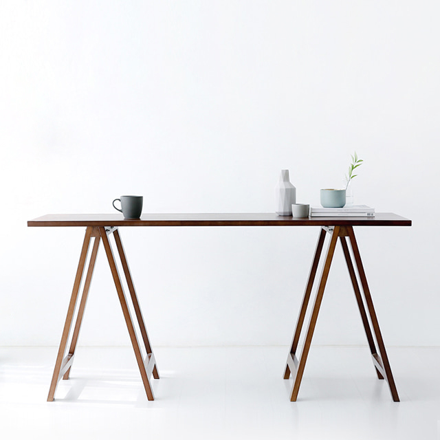 SOSO 원목콘솔테이블 160x45 고무나무 브라운 3269.8441