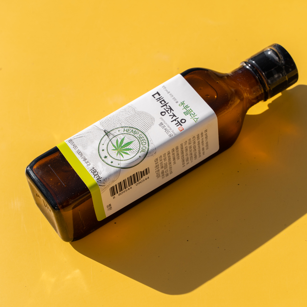 농부플러스 냉압착 햄프씨드유 대마종자유 180ml - 상세 이미지 3