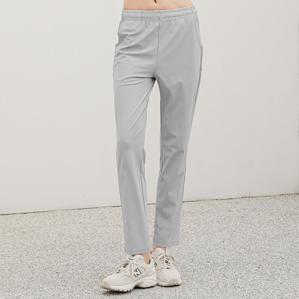 AIR 쿨 트리코트 여성 스판 밴딩 슬랙스 바지 - 상세 이미지 5