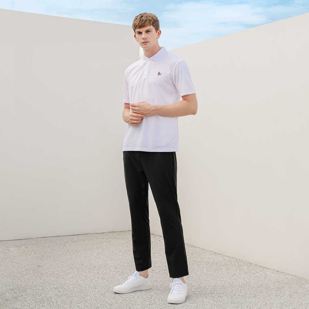 AIR 쿨 트리코트 남자 스판 밴딩 슬랙스 바지 - 상품 이미지