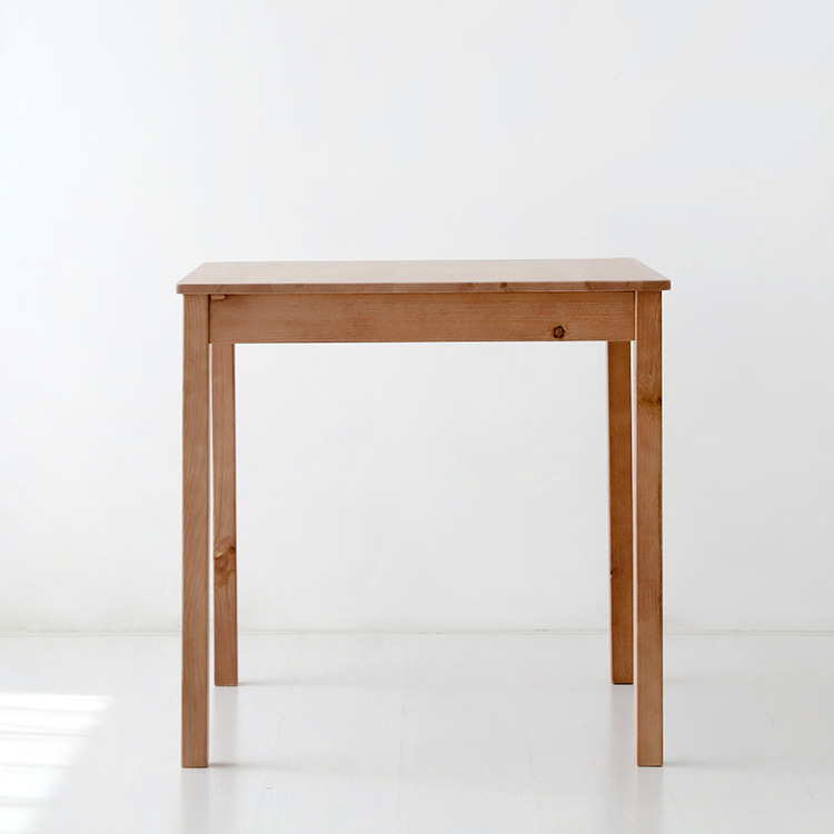 HORBO 2인원목식탁세트 소나무 740mm, 라이트브라운 1332.4158