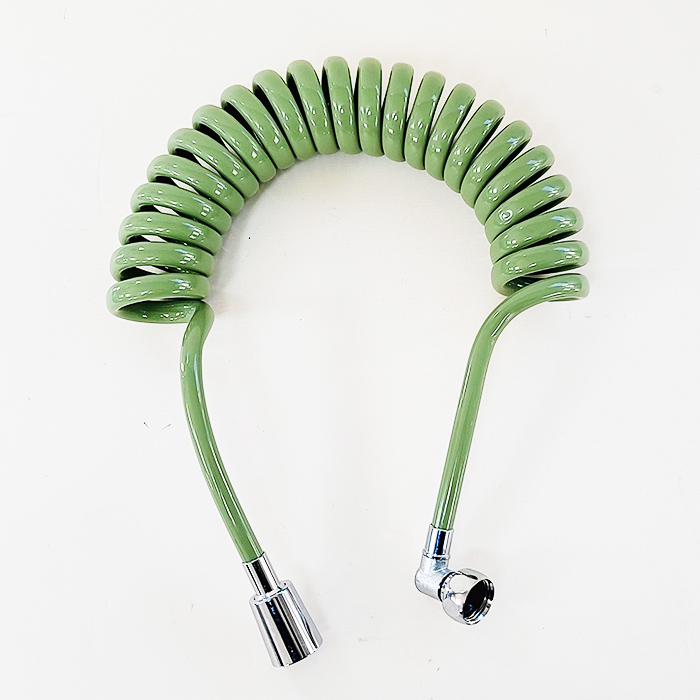 국내산 꼬임방지 샤워호스 스프링 코일 360도 회전 특허 옐로우 3m, 1개