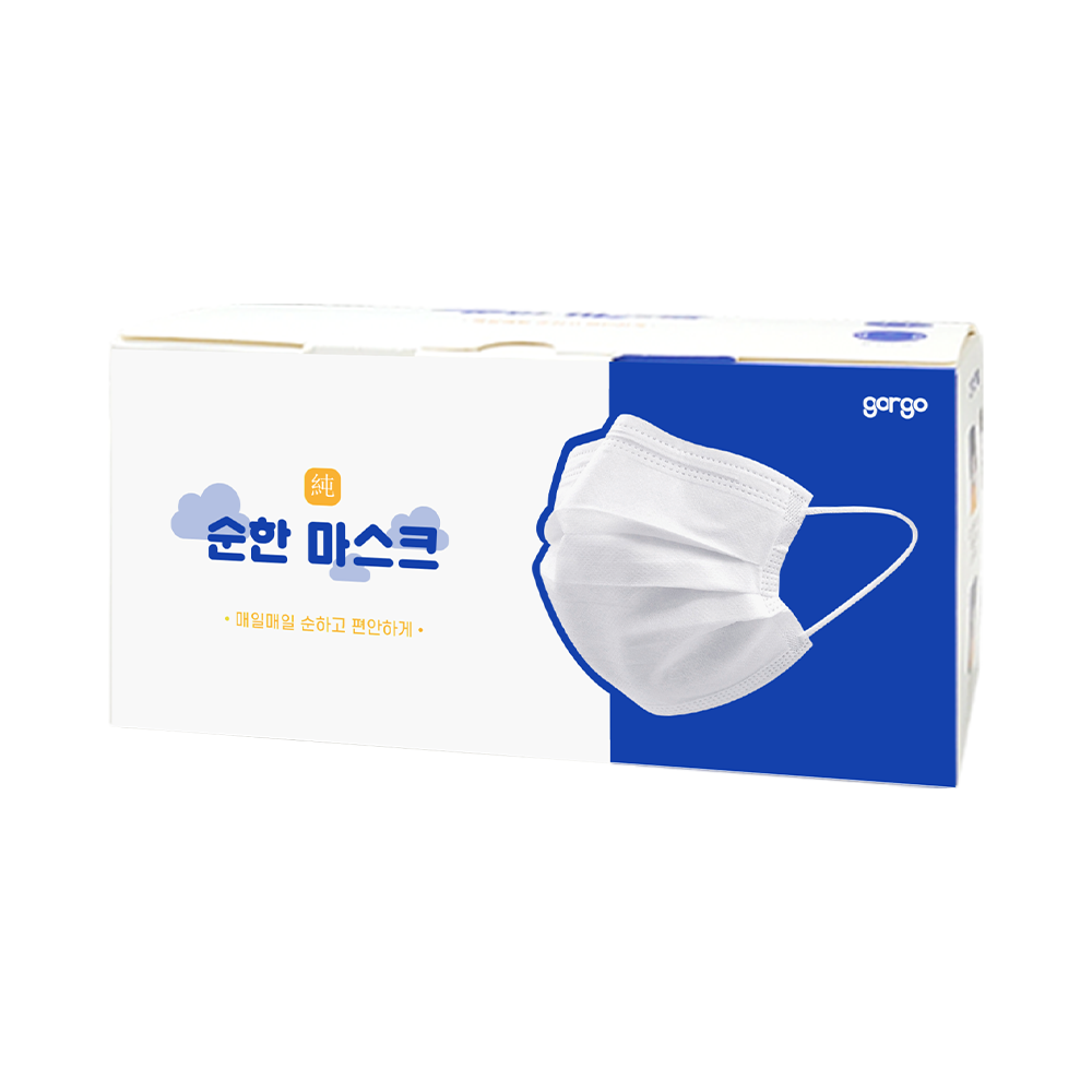 고르고 일회용 순한 덴탈마스크 50매 화이트