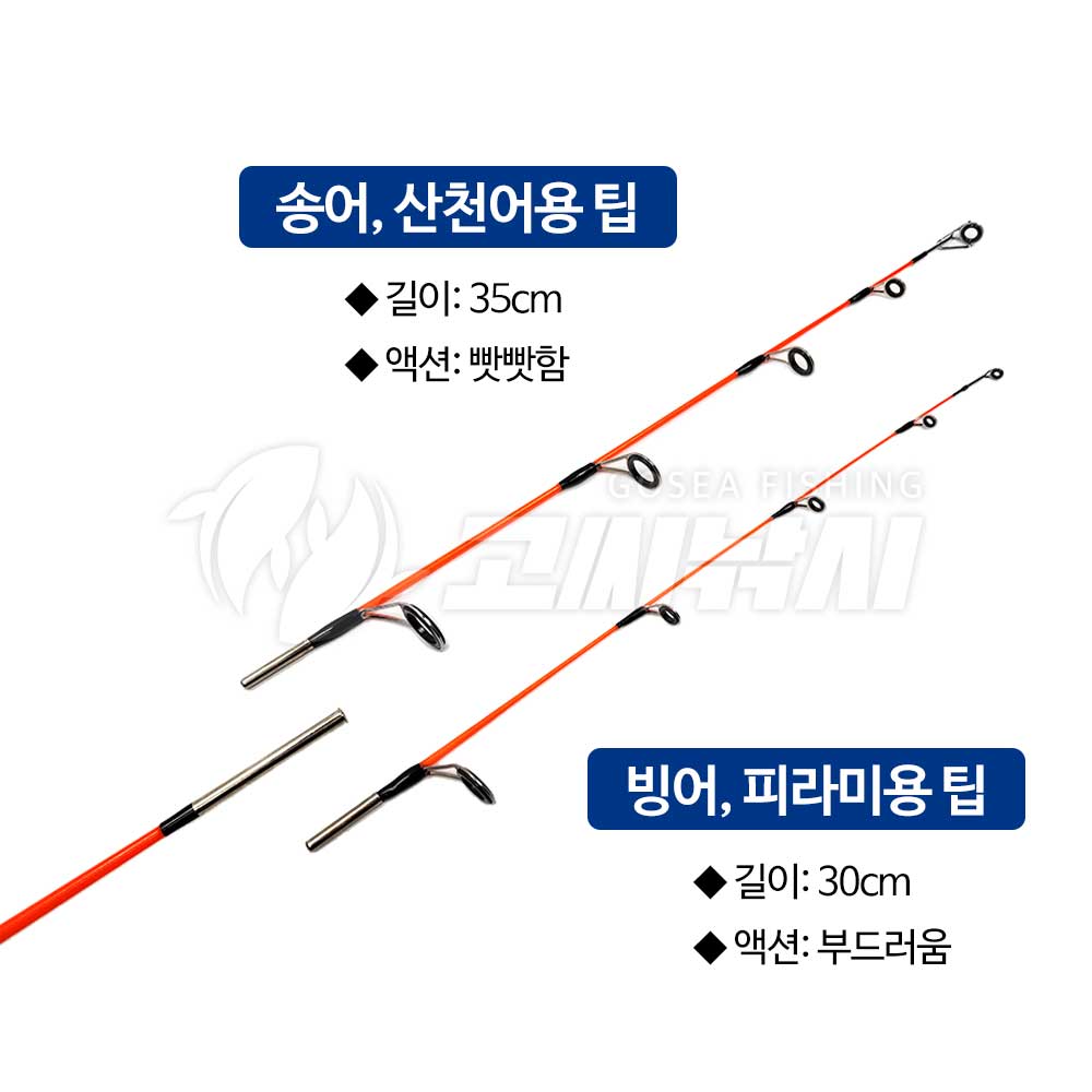 K-Master 미니 얼음낚시대 세트 빙어낚시대 송어 산천어 낚시대 투톱 - 상세 이미지 2