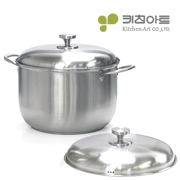키친아트 인덕션 곰솥 스텐304 인덕션용 큰솥 들통냄비 36cm - 상품 이미지